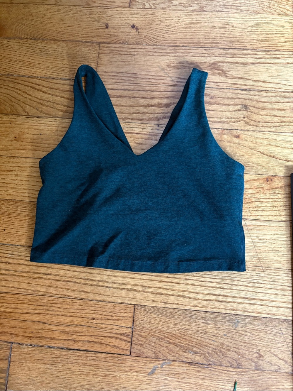 Beyond Yoga Spacedye Good Day Cropped Tank in Dark Spruce Size L